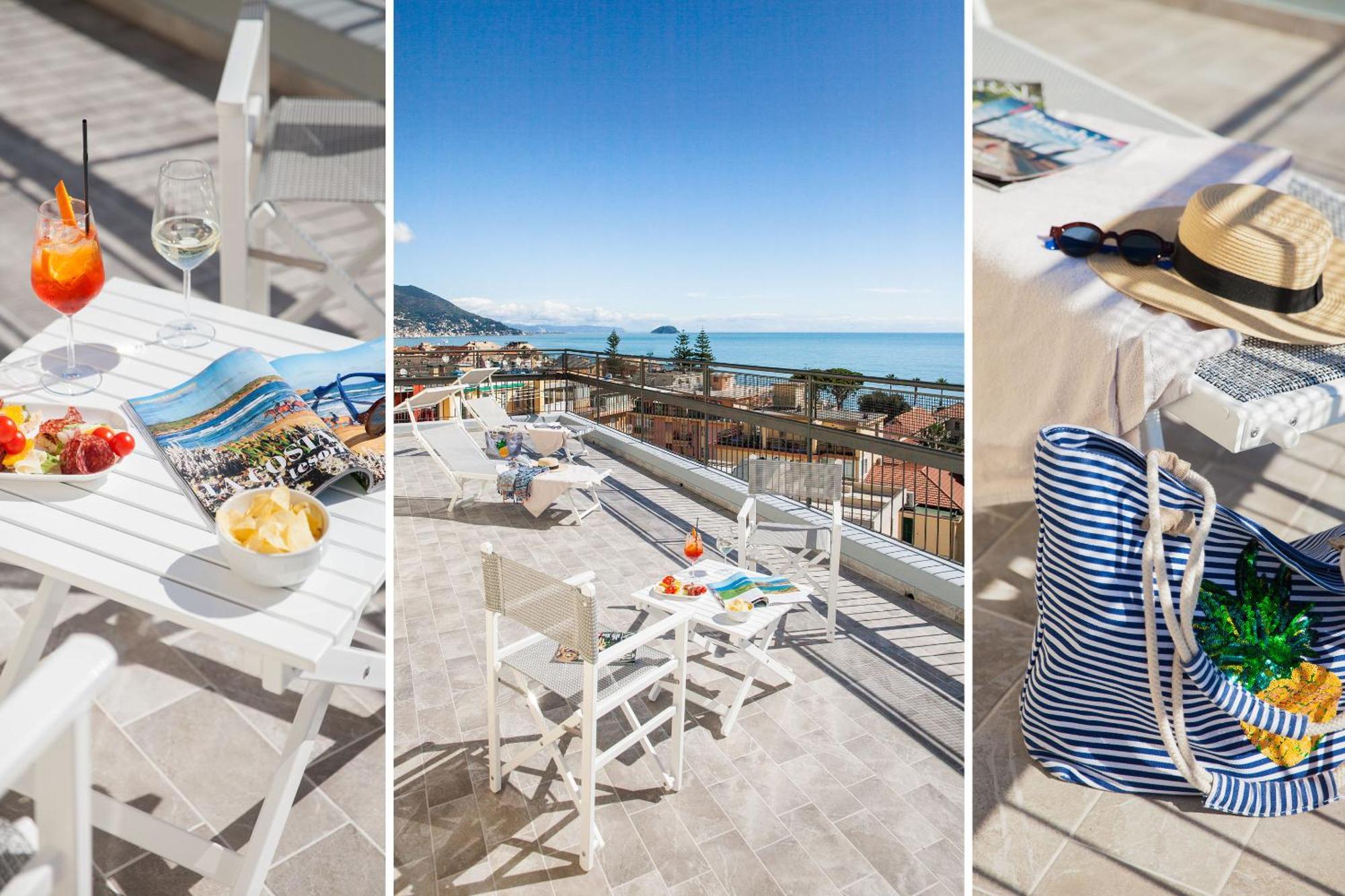 Hotel Tritone Laigueglia Bagian luar foto